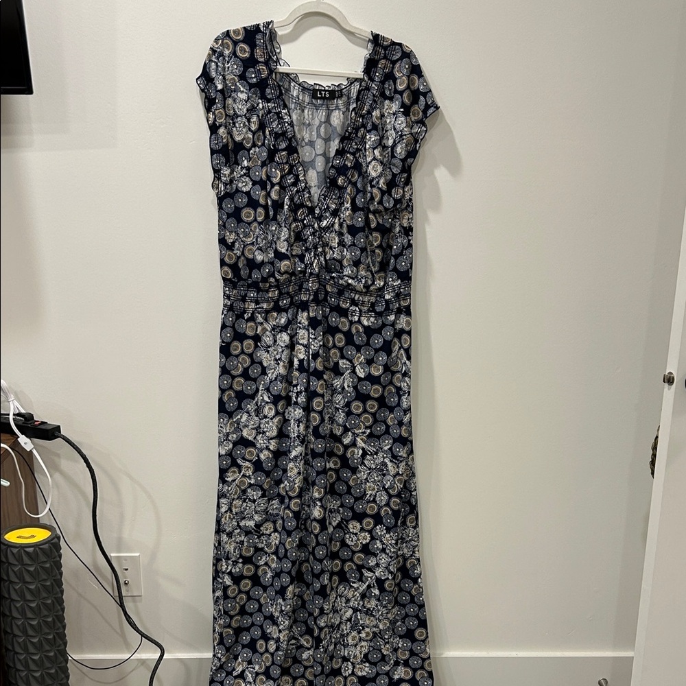 Long Tall Sally Dark Blue Floral Maxi Dress